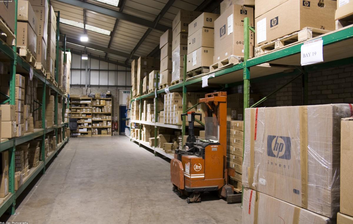 LTL boxes stacked